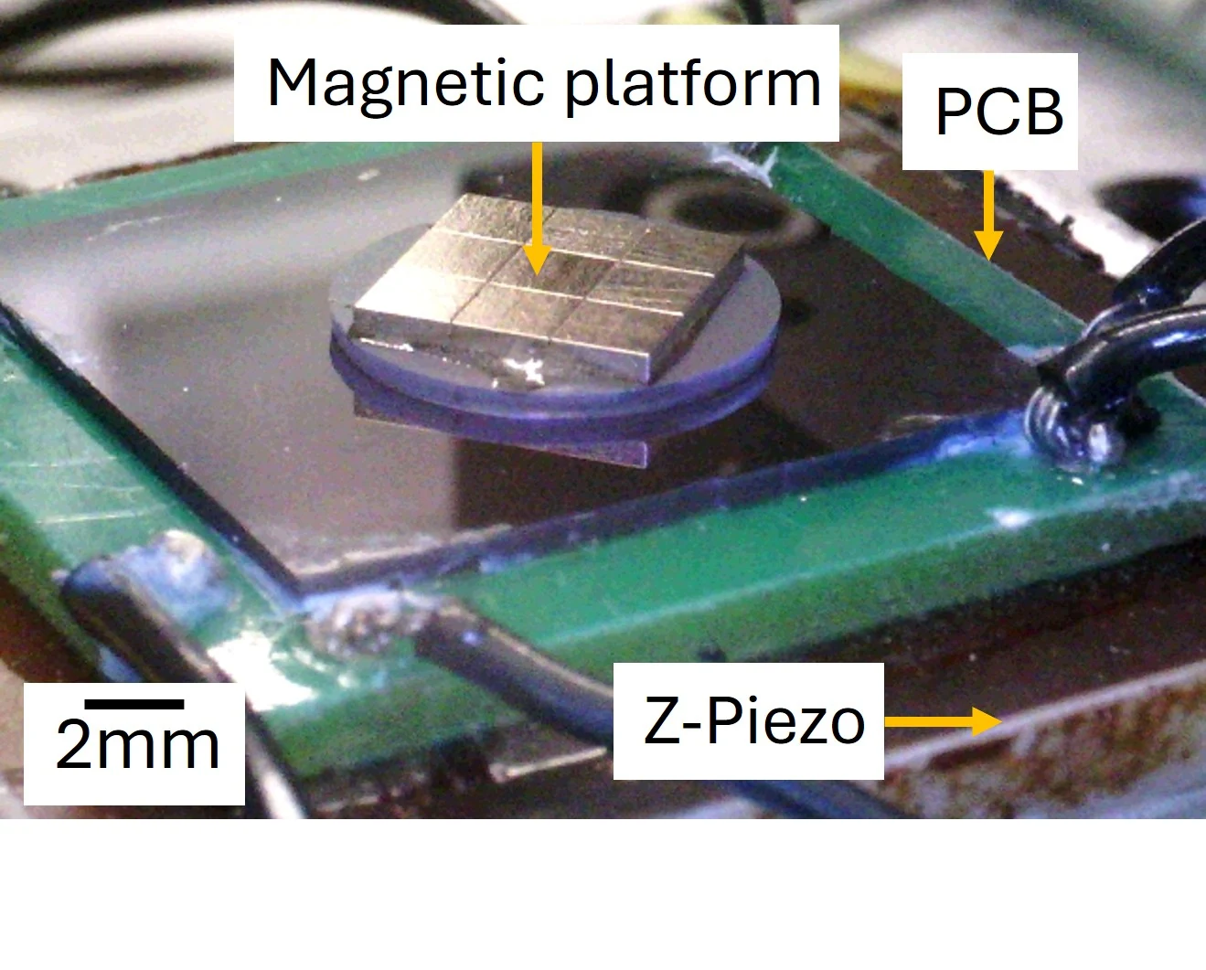 Hybrid acoustic-electromagnetic positioning prototype